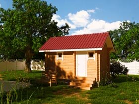 Баня из бруса, проект №1, 11м2