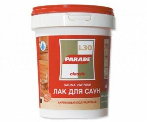 Лак для пола бани